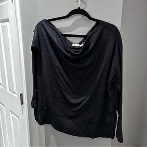 We The Free Free People Charcoal Gray Sweater-Sm